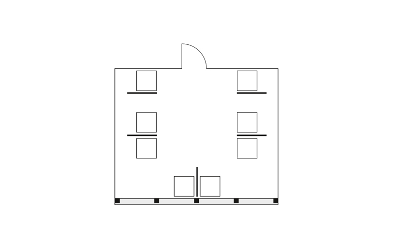 Gruppenraum Social Distancing
